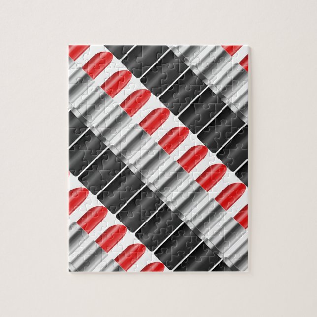 Red lipstick. jigsaw puzzle (Vertical)