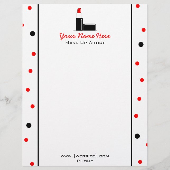 Red Lipstick Letterhead (Front)