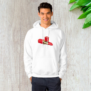 Red Lipstick Makeup Mens Hoodie