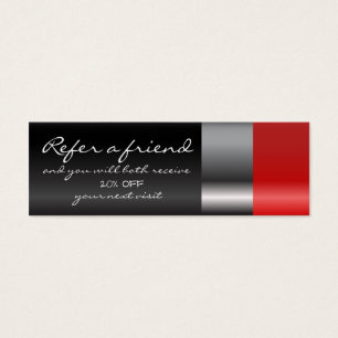 Red lipstick Referral Card