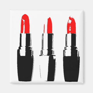 Red Lipstick Tubes Magnet