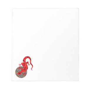 Red Lizard Collage Notepad