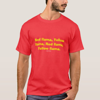 Red llama, Yellow llama T-Shirt