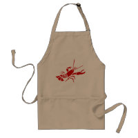 Red lobster apron | beige