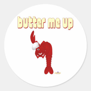 Red Lobster Chef Butter Me Up Classic Round Sticker