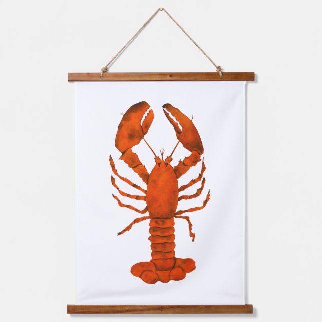 Red Lobster  Hanging Tapestry (Front)