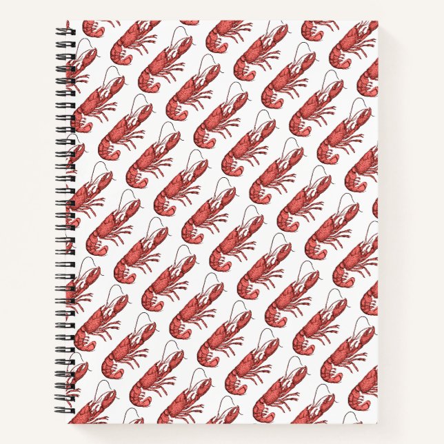 Red Lobster Image Design Notebook (Front)