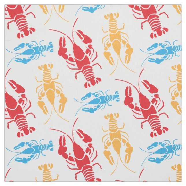 Red Lobster New England Lobster Bake Fabric (Swatch)