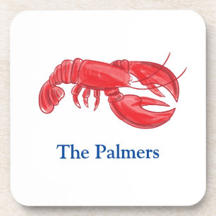Red Lobster Personalised Coaster