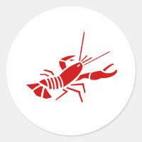 Red lobster stickers | Sealife theme