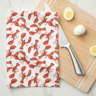 Red Lobster Tea Towel