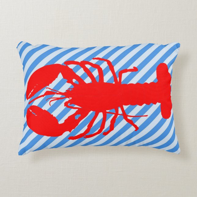 Red Lobster Throw Pillow (Front)