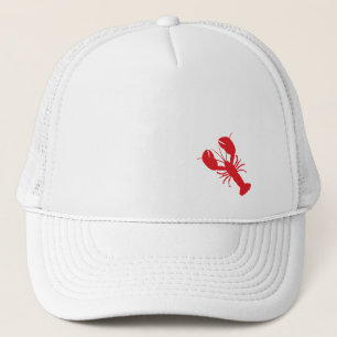 Red Lobster White Hat Preppy Coastal Fun