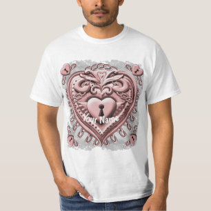 Red lock Heart T-Shirt
