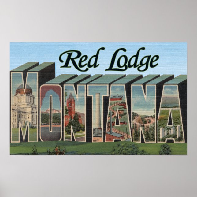 Red Lodge, Montana Poster (Front)