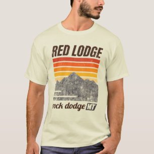 Red Lodge Montana Retro Mountain T-Shirt Vintage