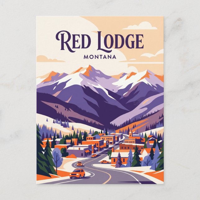 Red Lodge USA Postcard (Front)