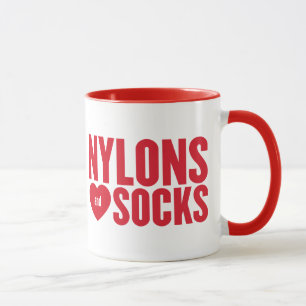 Red Logo with polka-dot heels Mug