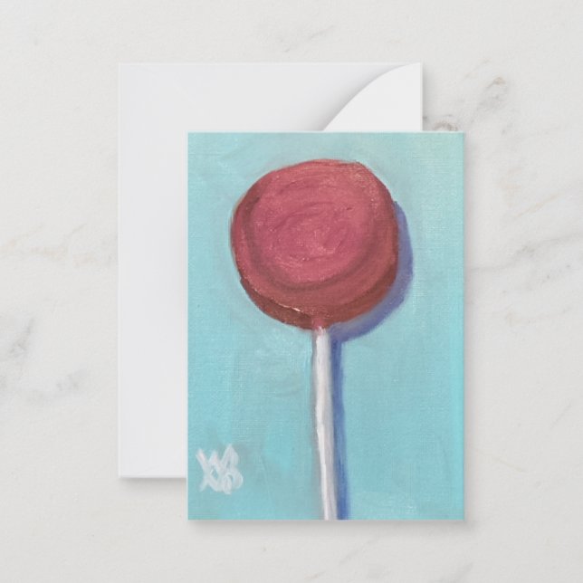 Red Lollipop Card (Front)