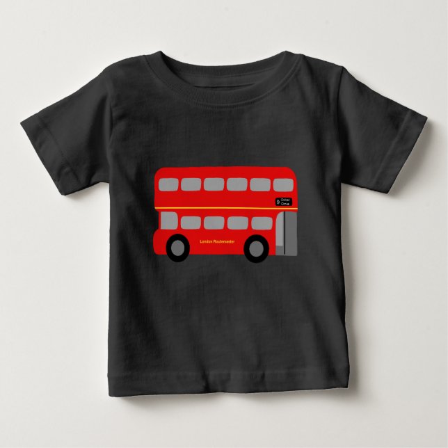 Red London Bus Baby T-Shirt (Front)