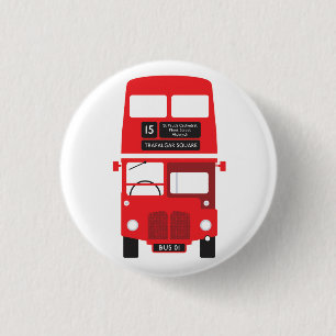 Red London Bus Badge