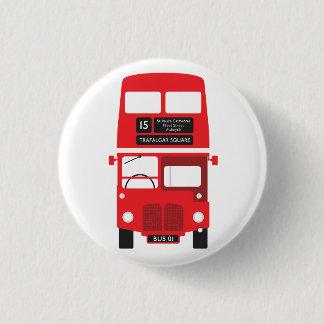 Red London Bus Badge