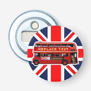 Red London Bus Bottle Opener