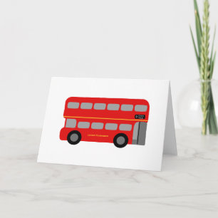 Red London Bus Card