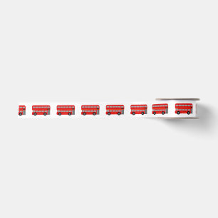 Red London Bus Satin Ribbon