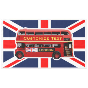 Red London Bus Tablecloth