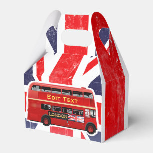 Red London Bus Themed Favour Box