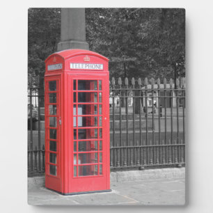 Red London Phonebox Plaque
