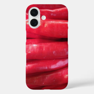 red long chillies iPhone 16 case