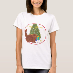 Red Longhair Persian Cat at Christmas T-Shirt