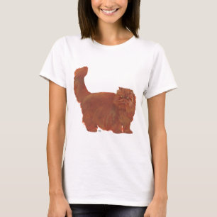 Red Longhair Persian Cat T-Shirt