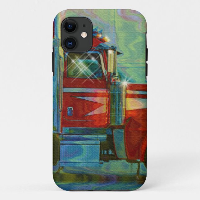 Red Lorry Freight Truck Driver's iPhone 5 Case (Back)