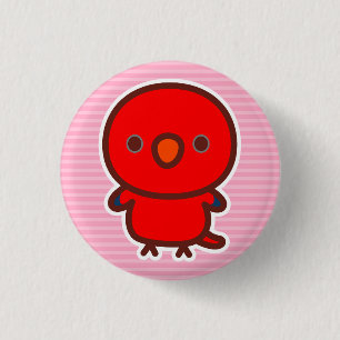 Red Lory 3 Cm Round Badge