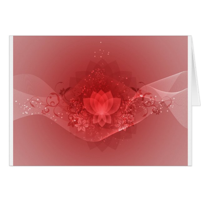 Red Lotus Flower (Front Horizontal)