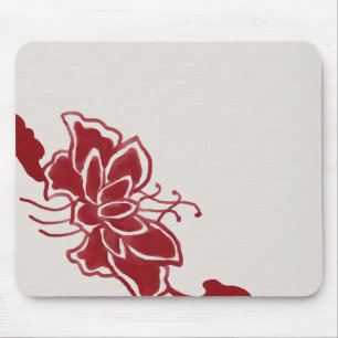 Red Lotus Flower Mousepad