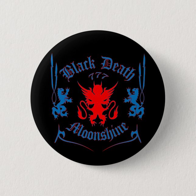 Red Louie 6 Cm Round Badge (Front)