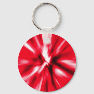 Red Love Burst Tie Dye Customise Personalise Key Ring