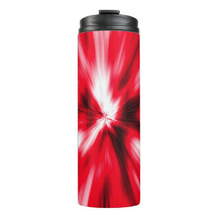 Red Love Burst Tie Dye Customise Personalise Thermal Tumbler