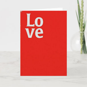 Red Love Card