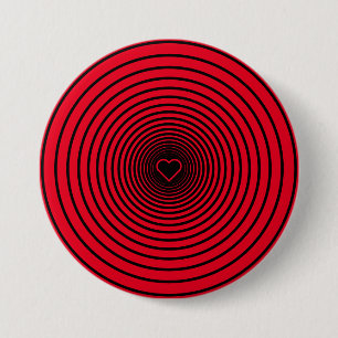 Red Love - Choose Your Favourite Colours - 7.5 Cm Round Badge