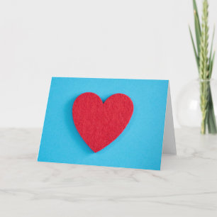 Red Love Heart Card