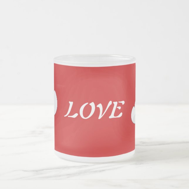 Red Love Heart Mug (Center)