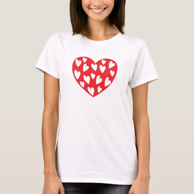 Red Love Heart T-Shirt (Front)