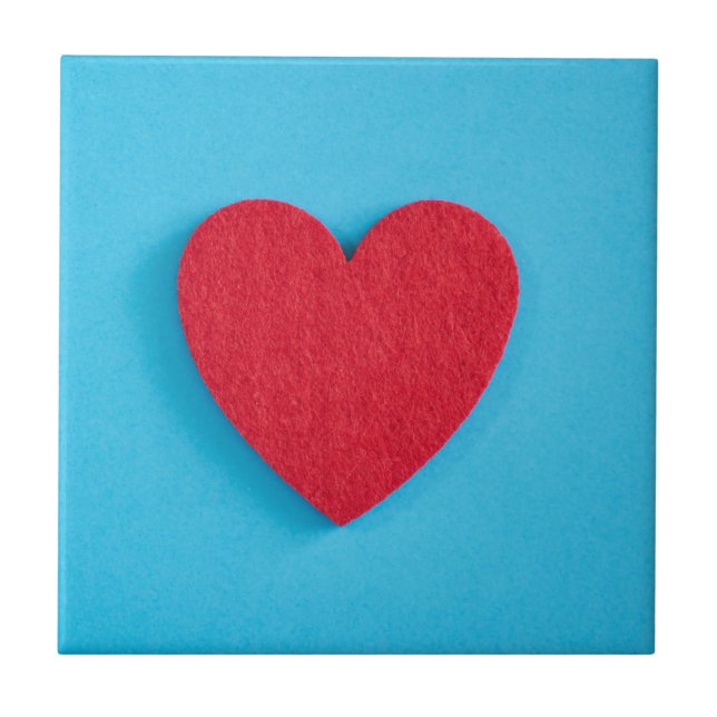 Red Love Heart Tile (Front)