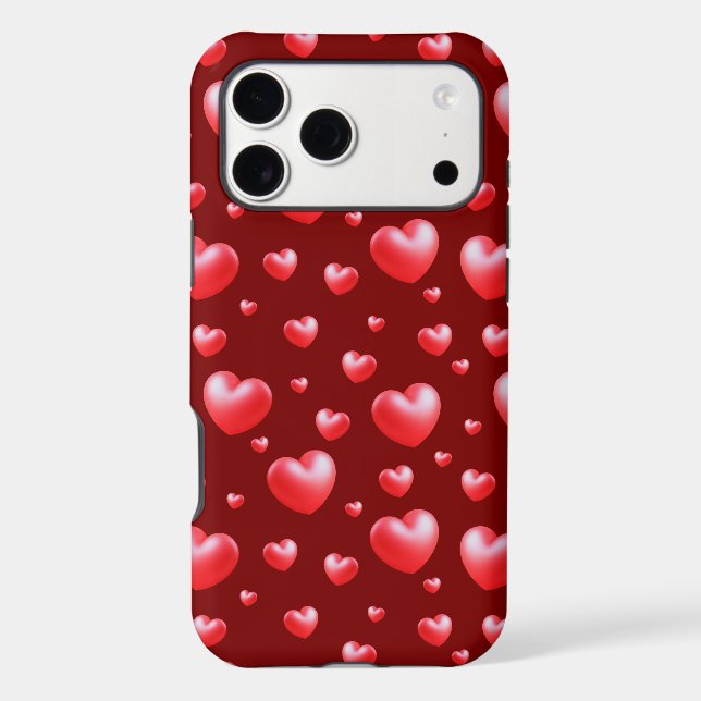 Red Love Hearts  (Back)