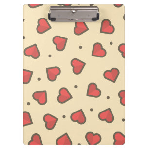 Red Love Hearts Clipboard